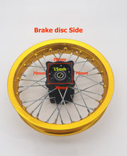 Load image into Gallery viewer, Aluminium 1.85x12 Rear Rim fits 80/100-12 tyre (4T074-1)