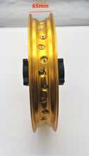 Load image into Gallery viewer, Aluminium 1.85x14 Rear Rim fits 90/100-14 tyre & 15mm axle (4T076-1) Black/ Gold