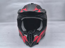 Load image into Gallery viewer, Adult MOTOCROSS Helmets - Red & Black (sized L/ XL/ XXL)