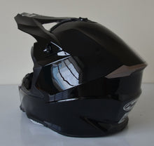 Load image into Gallery viewer, Adult MOTOCROSS Helmets - Gloss Shiny Black (sized M/ L/ XL/ XXL)