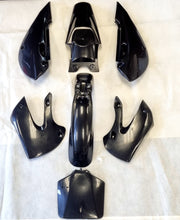 Load image into Gallery viewer, Plastics Guard Fairing Kit for Kawasaki KLX110 KX65 DRZ110 (4T357) Green/Black/White