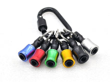 Load image into Gallery viewer, 6 Pcs ¼ Hex Fitment Quick Release Bit Patch w Carabiner (OT009)