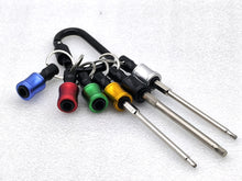 Load image into Gallery viewer, 6 Pcs ¼ Hex Fitment Quick Release Bit Patch w Carabiner (OT009)