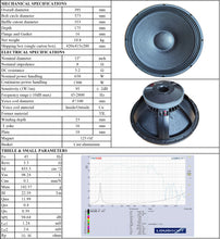 Load image into Gallery viewer, CY08152-100 15 inch 650w RMS 8ohm Speaker Woofer (SP83)