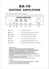 Load image into Gallery viewer, Accuracy GA-10 Guitar Amplifier 10w (SP91)