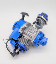 Load image into Gallery viewer, Performance 49cc 2 Stroke Motor w Alloy pull start +25H Sprocket (2T001-1) RED/Blue