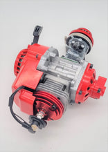 Load image into Gallery viewer, Performance 49cc 2 Stroke Motor w Alloy pull start +25H Sprocket (2T001-1) RED/Blue