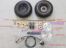 Load image into Gallery viewer, Go Kart Rear 740mm Axle Assembly Complete Wheel Hub Kit & 13x5-6 Wheel (2T147)