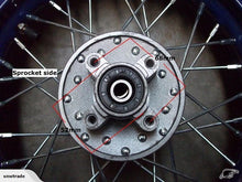 Load image into Gallery viewer, Rear Wheel 12mm Axle 3.00-12 inch for Chinese Dirt Bikes 110cc 125cc (4T070)
