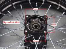 Load image into Gallery viewer, 12mm Axle 1.85x12 12" Rear Wheel Rim and Tire 80/100-12 (4T072)