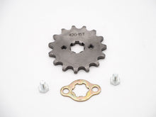 Load image into Gallery viewer, 420 15 Tooth Front Engine Sprocket 17mm shaft (4T096)