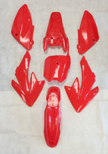 Load image into Gallery viewer, Plastics Guard Fairing Kit CRF70 125cc 140cc 150cc 160cc (4T140-1) Black/ Blue/ Green/ Red/ White