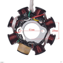 Load image into Gallery viewer, GY6 50cc 8 Pole 3 Pins Magneto Stator Coil (4T209)