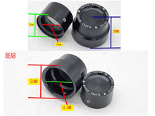 Load image into Gallery viewer, Aluminum Rough Craft Carving Front & Rear Axle Nut Covers Caps (4T354)