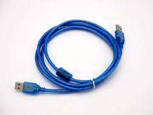 Load image into Gallery viewer, 1.8m USB 2.0 A Male to USB 2.0 A Male Sync Data Charge Cord (CB-73)