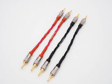 Load image into Gallery viewer, Aucharm 4 of 20cm HiFi 4N Copper Speaker Jumper Banana to Banana Plug (CB-82)