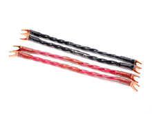 Load image into Gallery viewer, Aucharm 4 of 20cm HiFi 4N Copper Speaker Jumper Spade to Spade Plug (CB-83)