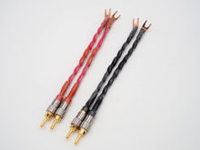 Load image into Gallery viewer, Aucharm 4 of 20cm HiFi 4N Copper Speaker Jumper Banana to Spade Plug (CB-84)