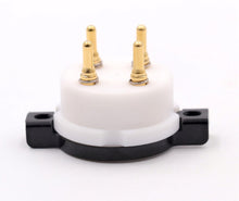 Load image into Gallery viewer, EIZZ 4pin Ceramic Electron Tube Sockets For 2A3 300B Gold Plated Brass (EP022)