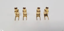 Load image into Gallery viewer, 4 x Gold Plated Banana to Spade Adaptor L Plug Speaker Cable Connector (EP042)