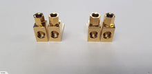 Load image into Gallery viewer, 4 x Gold Plated Banana to Spade Adaptor L Plug Speaker Cable Connector (EP042)