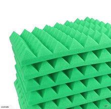 Load image into Gallery viewer, 12 Pack Acoustic Pyramid Studio Foam 5cm x 50cm x 50cm