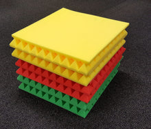 Load image into Gallery viewer, 12 Pack Acoustic Pyramid Studio Foam 5cm x 50cm x 50cm