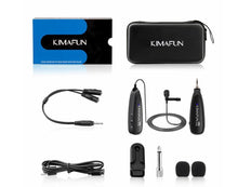 Load image into Gallery viewer, Kimafun KM-G130-1 2.4GHz Wireless Lavalier/Lapel Microphone (P-01)