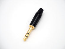 Load image into Gallery viewer, Gold Plated Metal 6.35mm/1/4'' TRS Stereo Jack Plug QT201G (PC-41)
