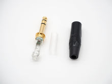 Load image into Gallery viewer, Gold Plated Metal 6.35mm/1/4'' TRS Stereo Jack Plug QT201G (PC-41)