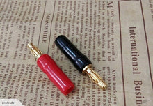Load image into Gallery viewer, 8 x High quality 4mm Speaker Cable Connector Banana Plug Gold Plated (PC-54)
