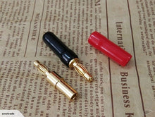 Load image into Gallery viewer, 8 x High quality 4mm Speaker Cable Connector Banana Plug Gold Plated (PC-54)