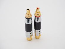 Load image into Gallery viewer, Aucharm Carbon Fiber/Gold Plated XLR Female to RCA Female HiFi Adapter (PC-57)