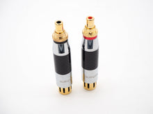 Load image into Gallery viewer, Aucharm Carbon Fiber/Gold Plated XLR Female to RCA Female HiFi Adapter (PC-57)