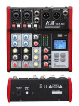 Load image into Gallery viewer, ICM SE4-ME 4 Channel Bluetooth/Effect/USB Player PRO Mixer (MX04)
