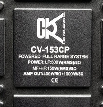 Load image into Gallery viewer, Pair of CVR CV-153CP 15 Inch Three Ways Powered Speaker (SP08)