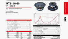 Load image into Gallery viewer, HT8-14050 8 inch 200W RMS 8ohm Professional Speaker Woofer (SP27)
