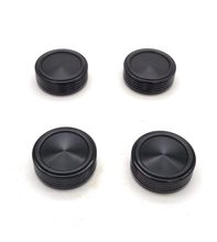 Load image into Gallery viewer, 44x17mm Aluminum HIFI AMP Speaker Isolation Stand Feet Pad 4PCS Black (EP013-1)