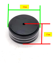 Load image into Gallery viewer, 44x17mm Aluminum HIFI AMP Speaker Isolation Stand Feet Pad 4PCS Black (EP013-2)