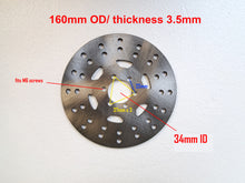 Load image into Gallery viewer, 160mm Brake Disc Rotor 3.5mm thickness for ATV Quad Bike (2T147-Disc)
