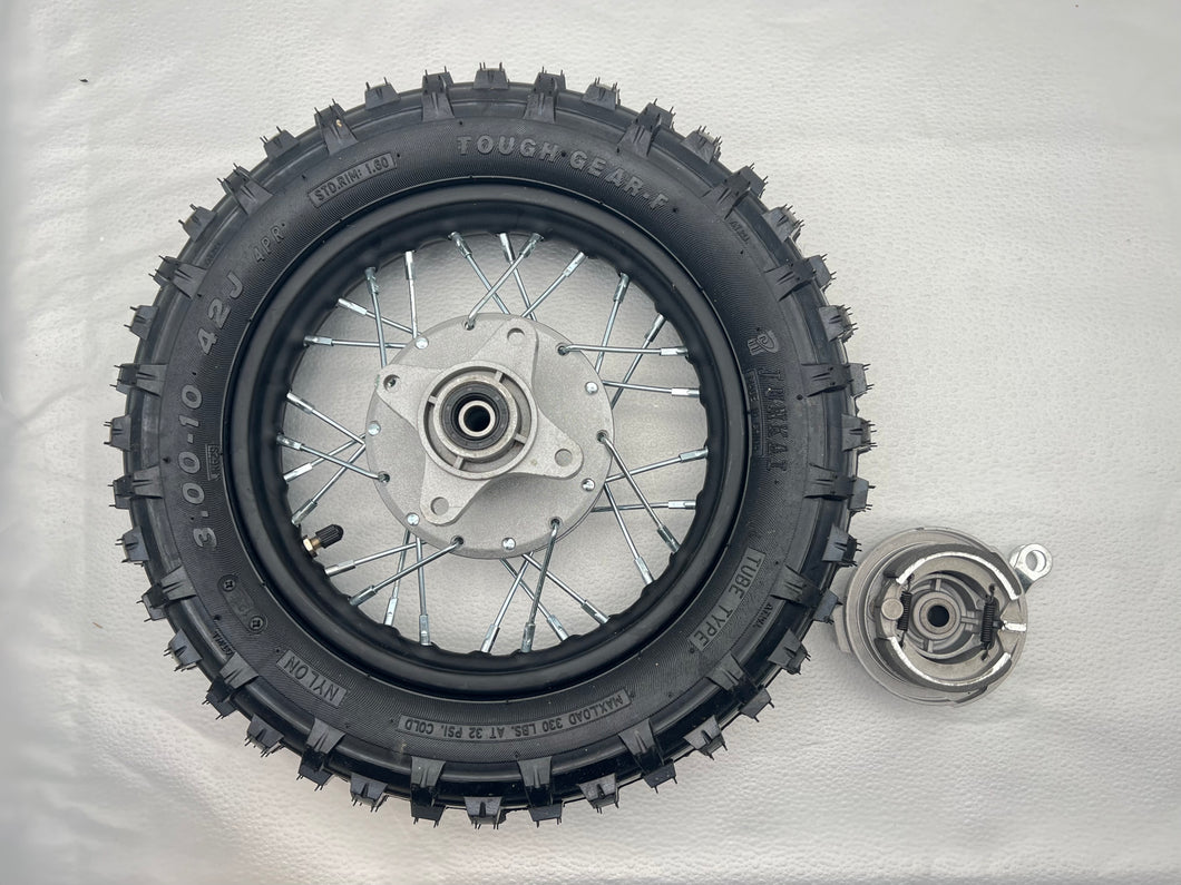 10 inch Rear Wheel for CRF50 XR50 Pit Bike Stock Drum (4T268-1)