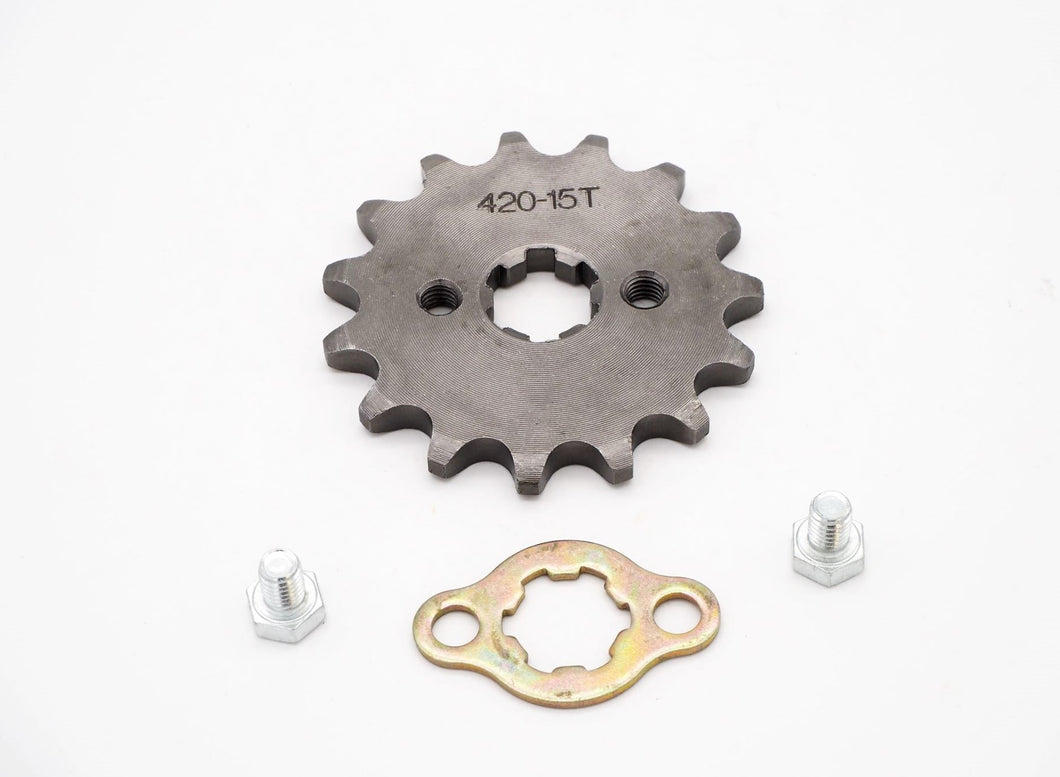 420 15 Tooth Front Engine Sprocket 20mm shaft (4T096-1)