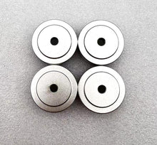 Load image into Gallery viewer, 30x11mm Aluminum AMP Speaker Isolation Stand Feet Pad 4&#39;s (EP011N) Black/ Silver
