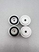 Load image into Gallery viewer, 30x11mm Aluminum AMP Speaker Isolation Stand Feet Pad 4&#39;s (EP011N) Black/ Silver
