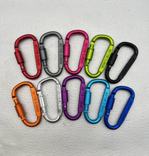 Load image into Gallery viewer, 84x45mm Metallic Carabiner clip (OT014) *Multi-colour options*
