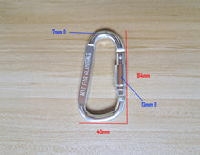Load image into Gallery viewer, 84x45mm Metallic Carabiner clip (OT014) *Multi-colour options*

