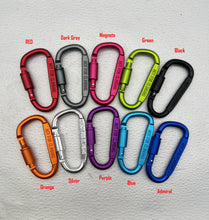 Load image into Gallery viewer, 84x45mm Metallic Carabiner clip (OT014) *Multi-colour options*
