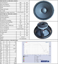 Load image into Gallery viewer, CY08182-100 18 inch 700w RMS 8ohm Speaker Woofer (SP84)
