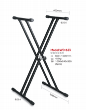 Load image into Gallery viewer, Keyboard Piano Stand Double X Metal Height width Adjustable WD-623 (ST45)
