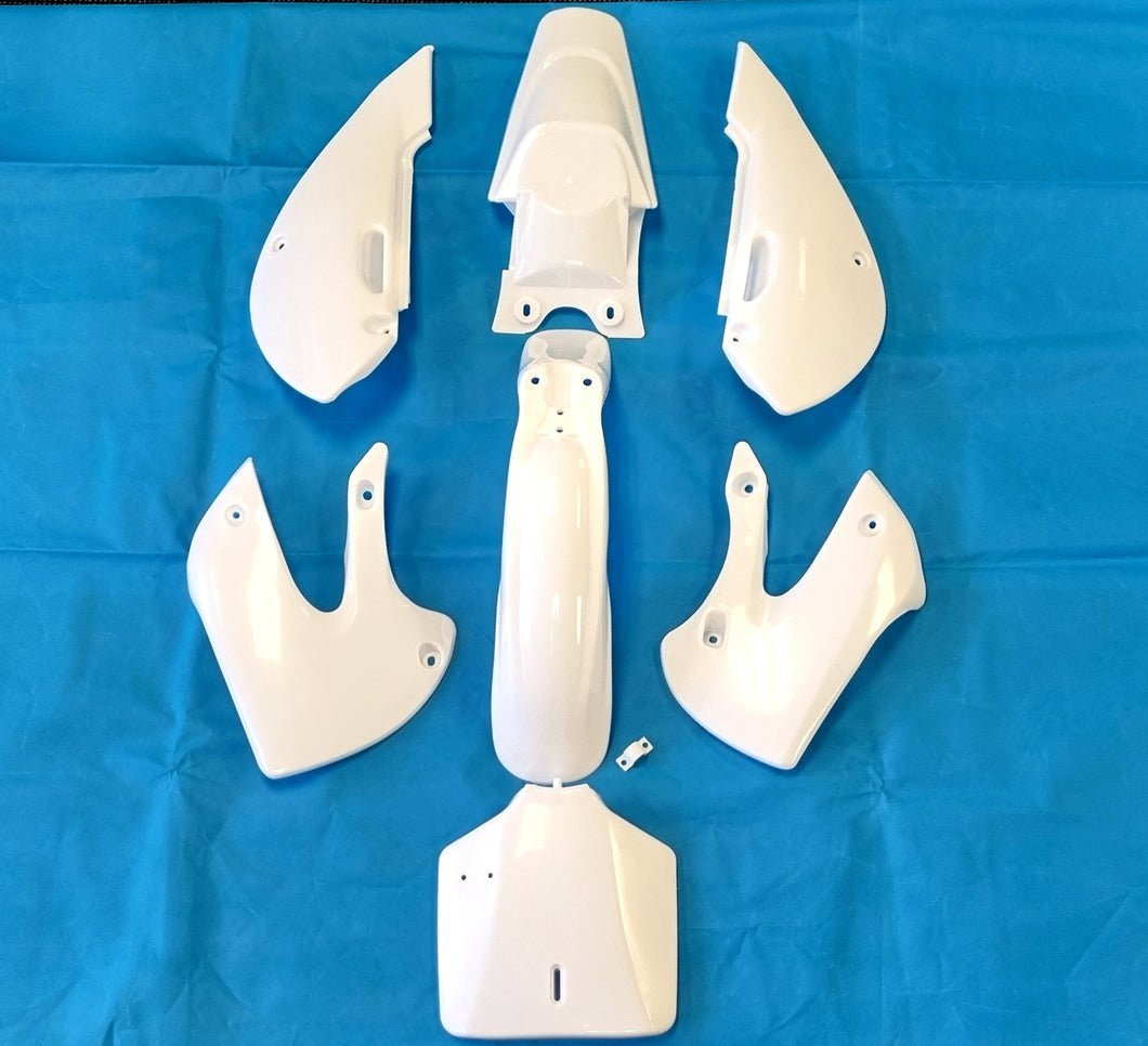Plastics Guard Fairing Kit for Kawasaki KLX110 KX65 DRZ110 (4T357) Green/Black/White